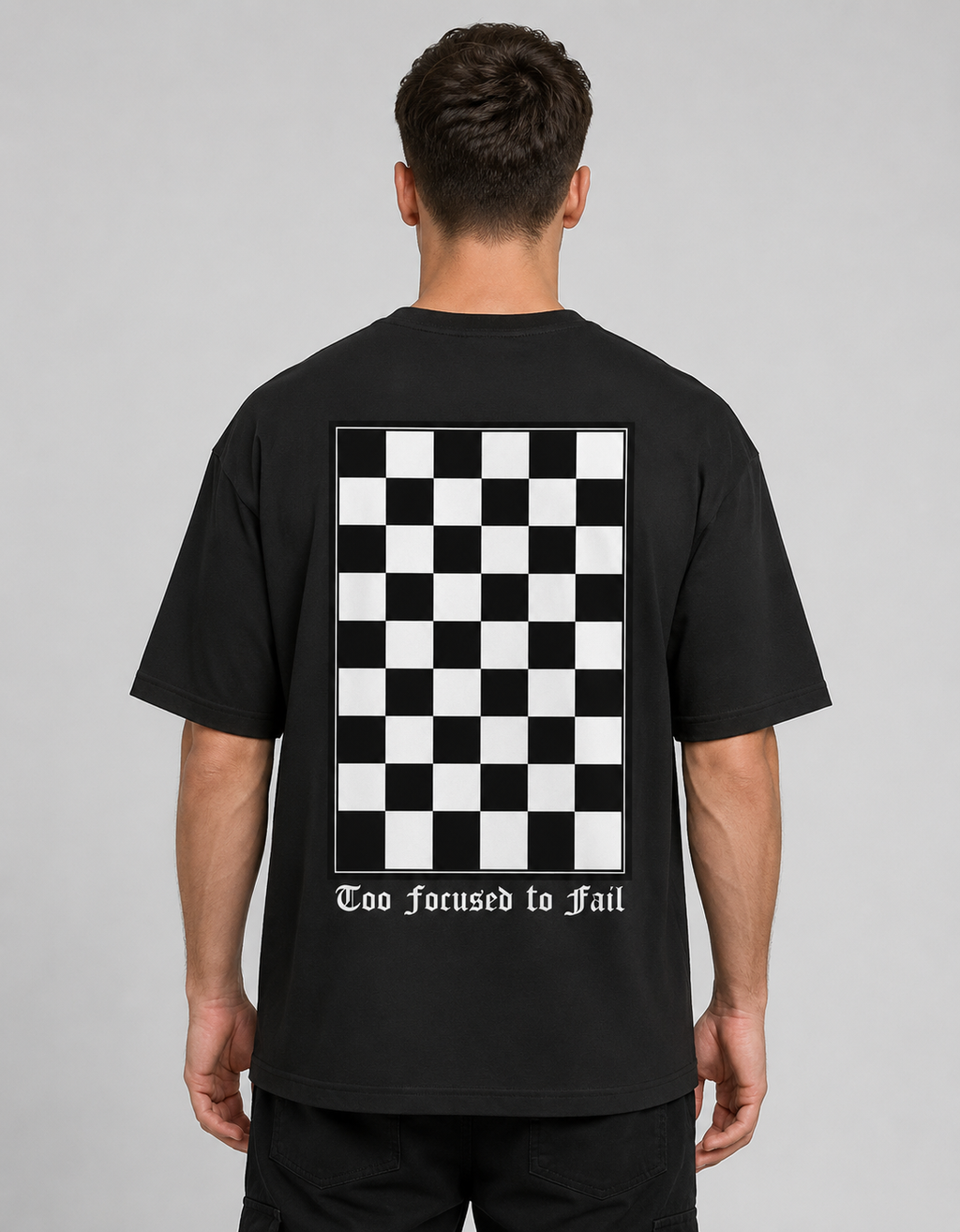 RabbitClub " Too focused to fail" Oversized Classic T-Shirt