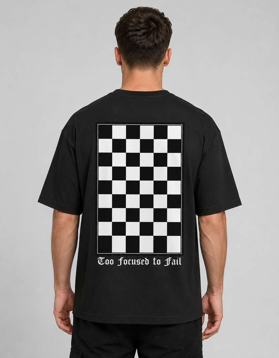 RabbitClub " Too focused to fail" Oversized Classic T-Shirt