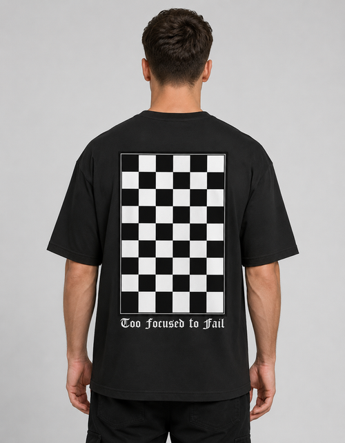 RabbitClub " Too focused to fail" Oversized Classic T-Shirt