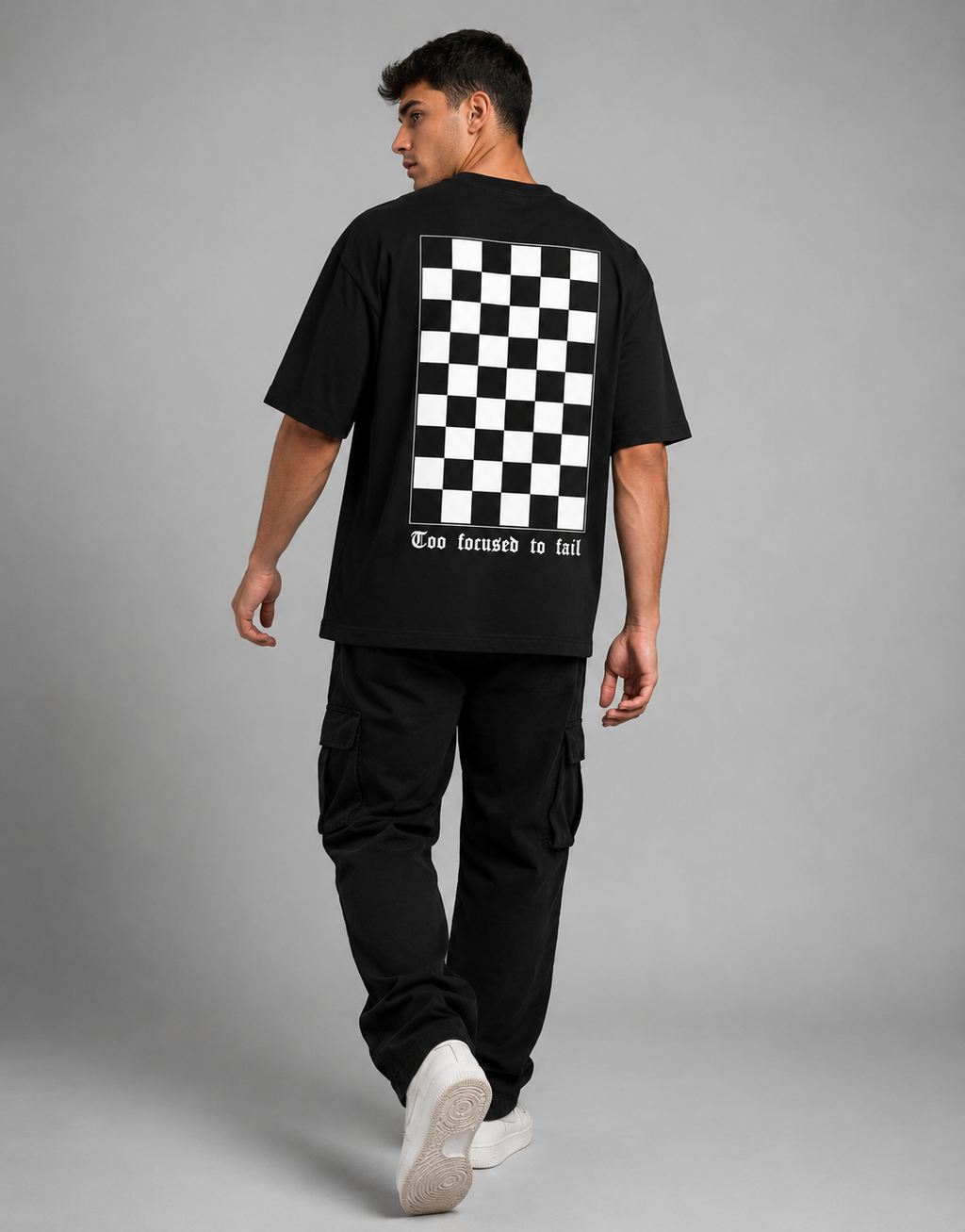 RabbitClub " Too focused to fail" Oversized Classic T-Shirt