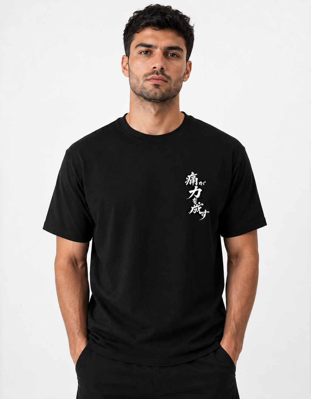 RabbitClub"痛みが力を成す” (Pain Builds Power)" Classic Crew T-Shirt