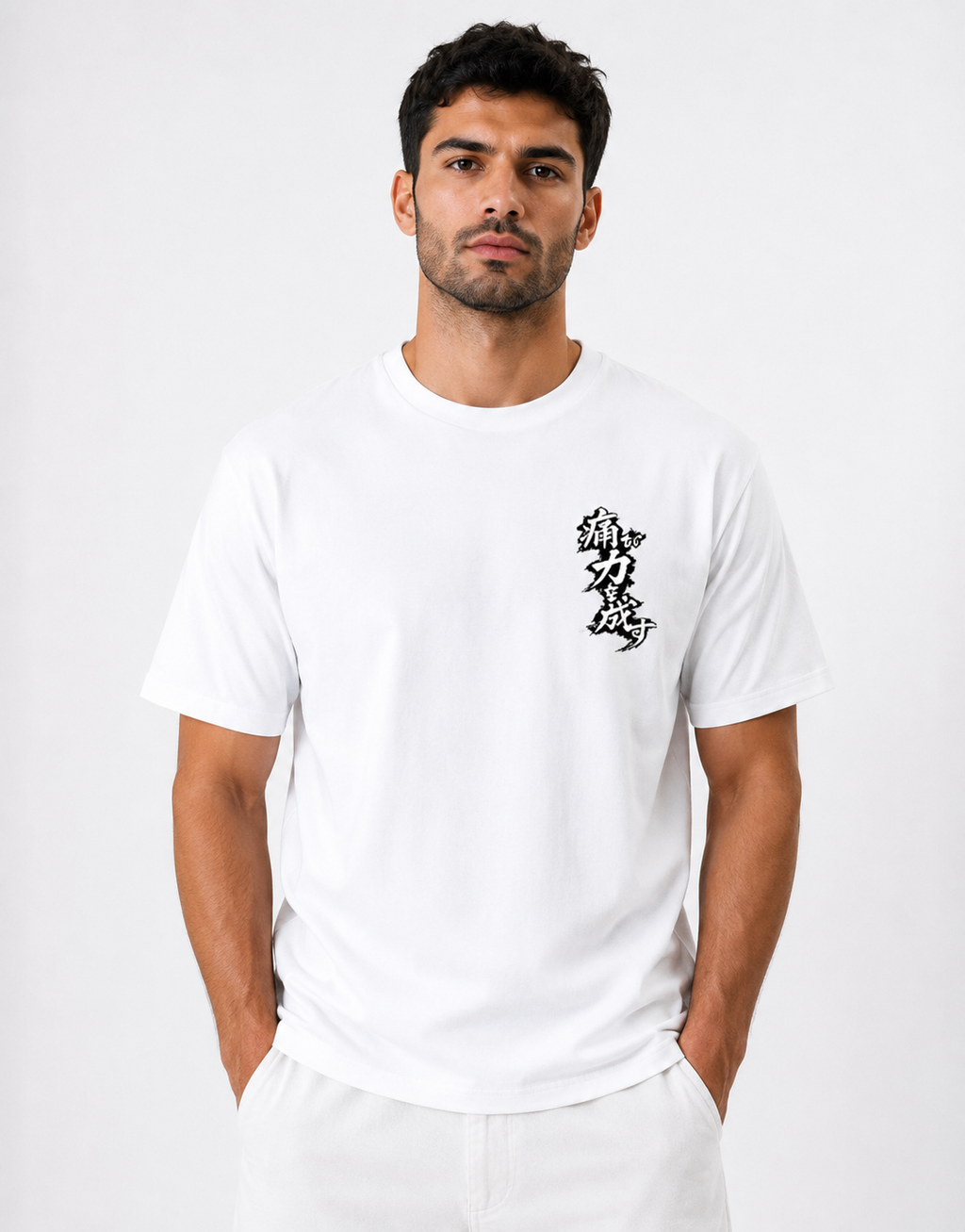 RabbitClub"痛みが力を成す” (Pain Builds Power)" Classic Crew T-Shirt