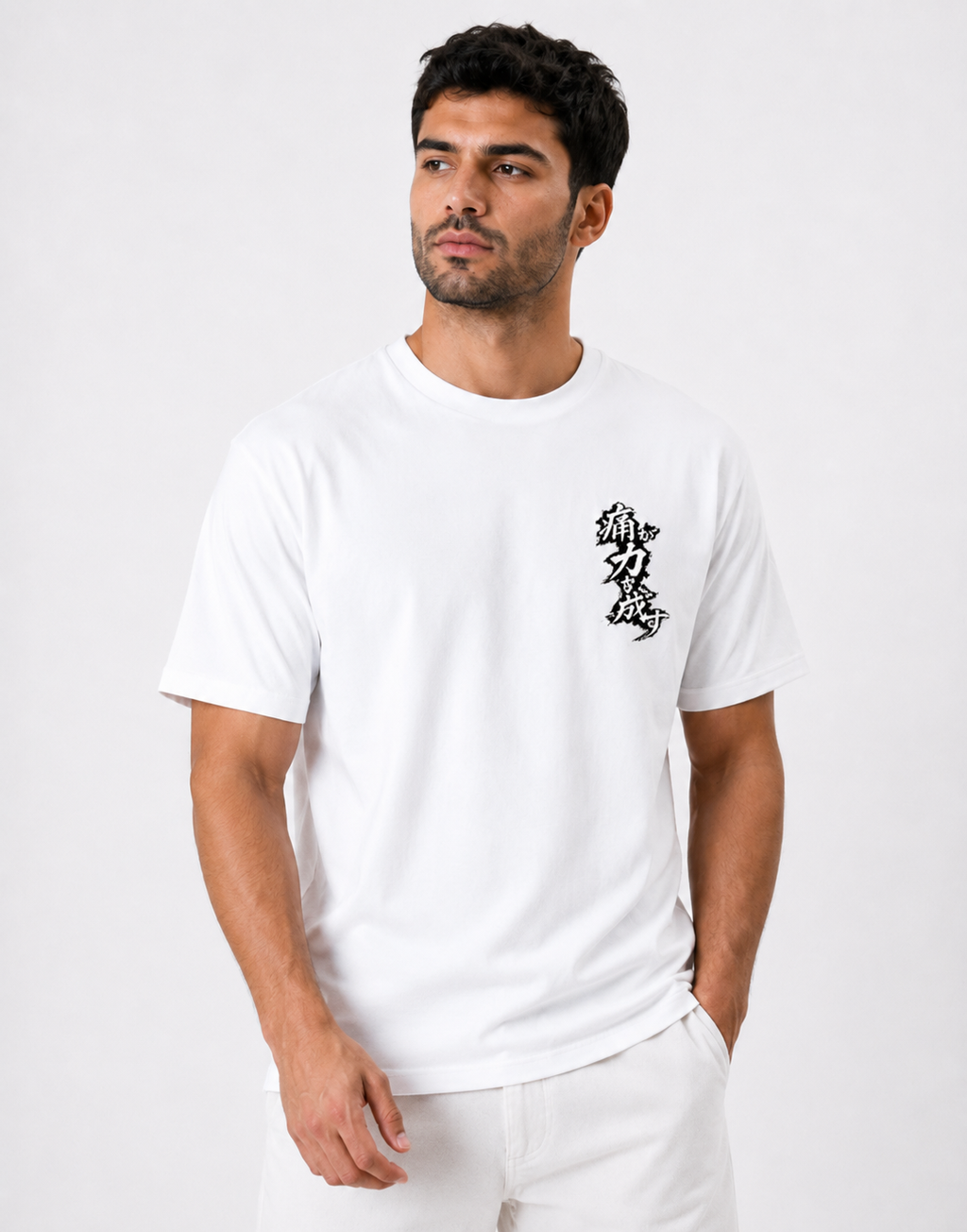 RabbitClub"痛みが力を成す” (Pain Builds Power)" Classic Crew T-Shirt