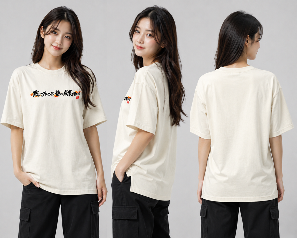 RabbitClub  (「黙してグラインド 静かに成果を響かす」) Oversized Classic T-Shirt